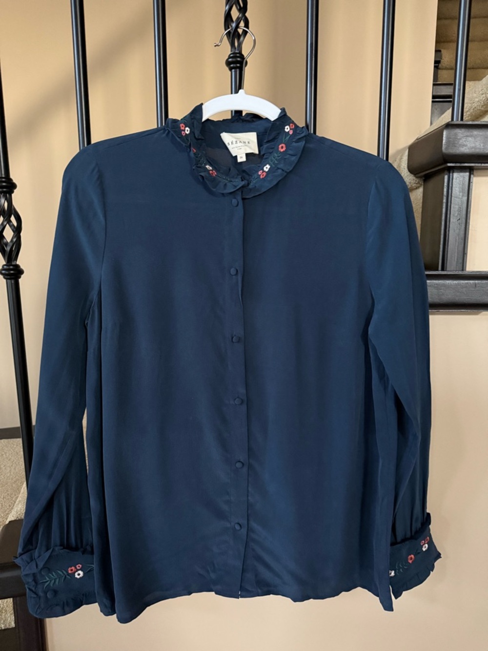 Sezane silk blouse